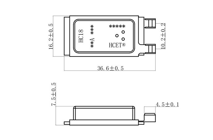 HC18 電機保護器 尺寸圖