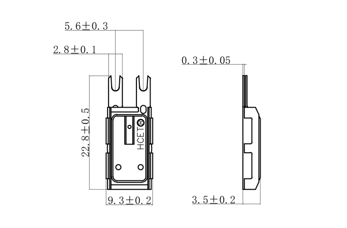 HC01座椅電機(jī)熱保護(hù)器尺寸圖